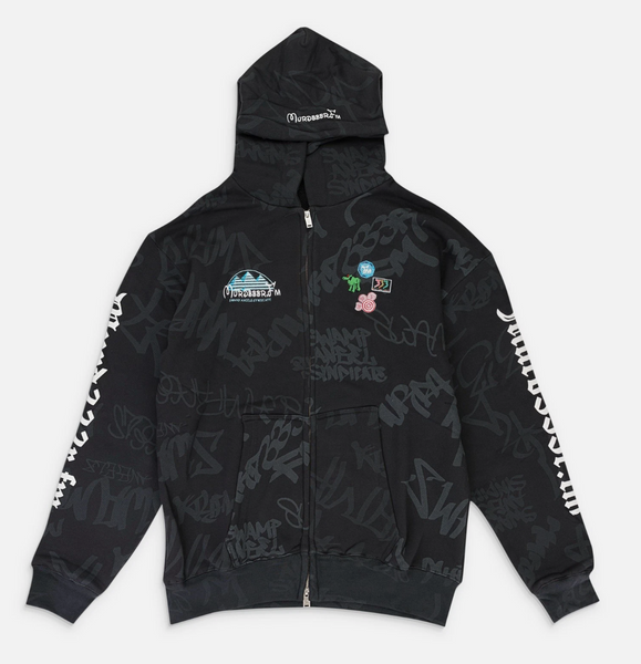 MURD333R.FM BLACK DISN333 HOODIE