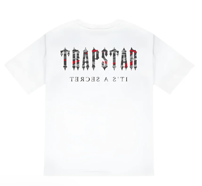 Trapstar Decoded All Terrain Tee 'White Red Camo
