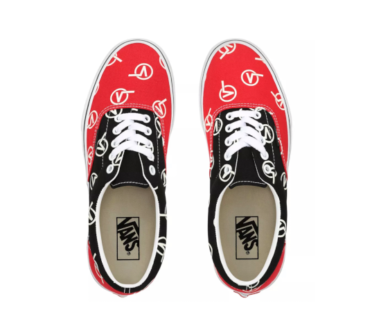 VANS ERA – CIRCLE V RED BLACK