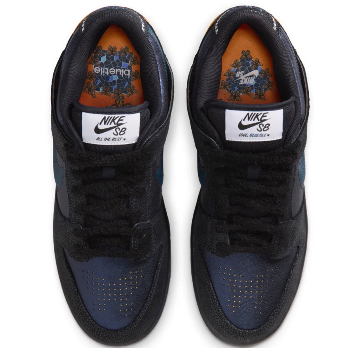 SB Dunk Low  Nike x Bluetile
Pitch Blue and Black