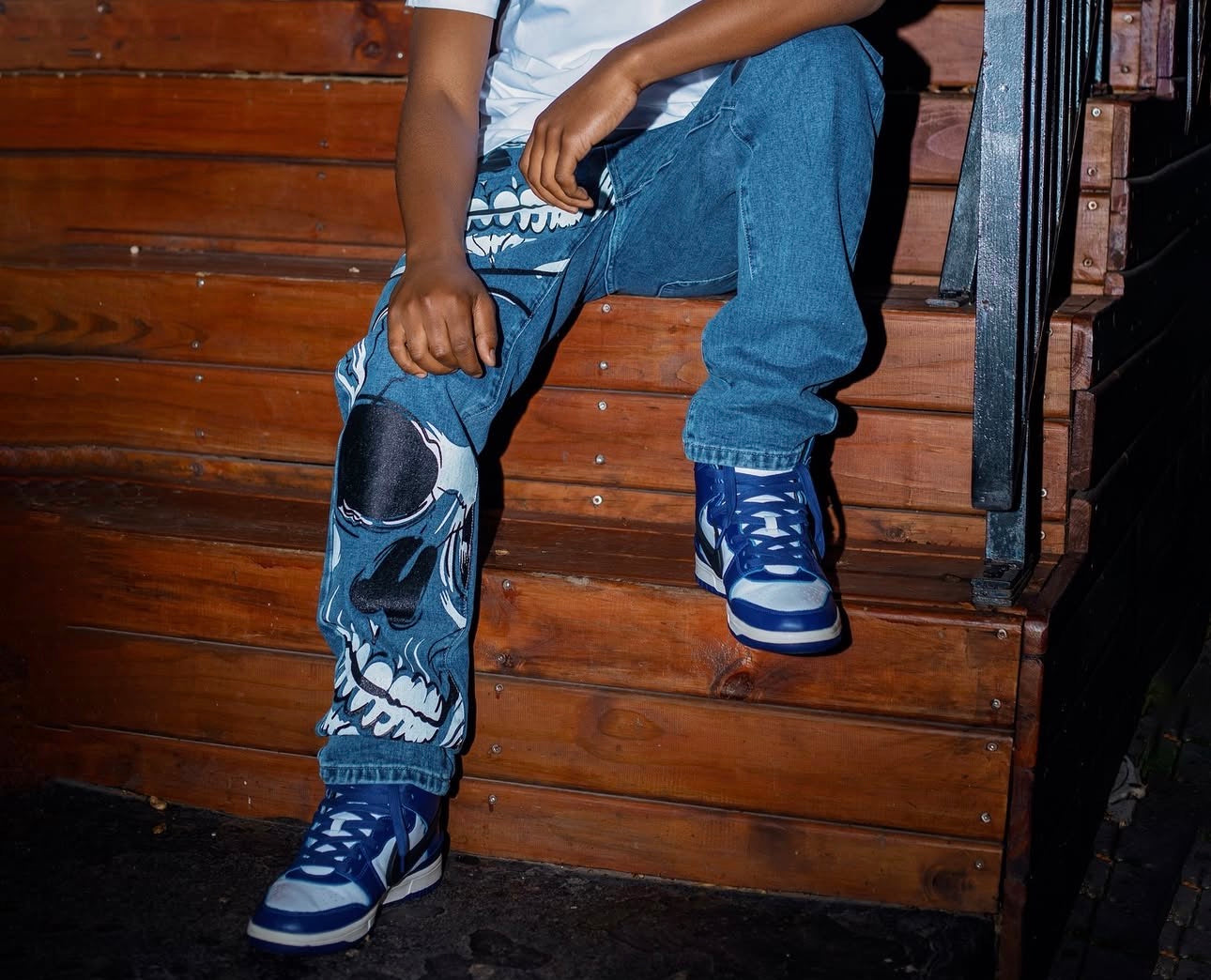 Crowned Gear Blue denim