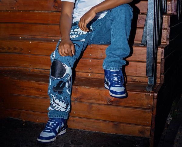 Crowned Gear Blue denim