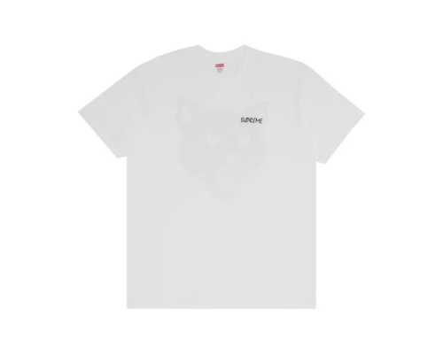 Supreme" Black Cat" T-Shirt White