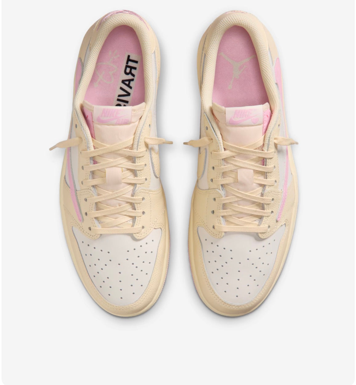 Air Jordan 1 Low x Travis Scott
Muslin and Shy Pink
