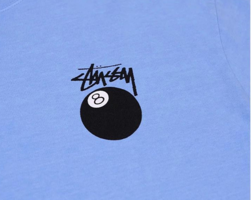 Stussy "8 Ball LCB" T-shirt Powder Blue
