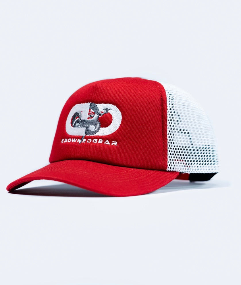 Crowned Gear Renaissance Red Trucker Hat