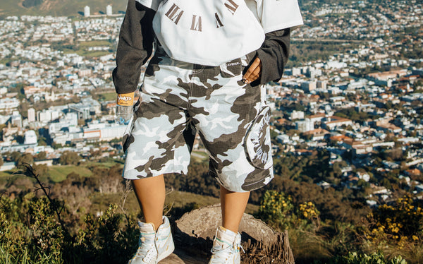 101 camouflage cargo shorts