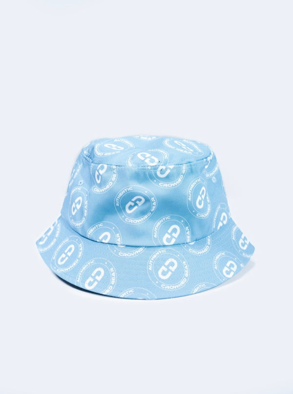 Crowned Gear Bucket Hat Blue/White