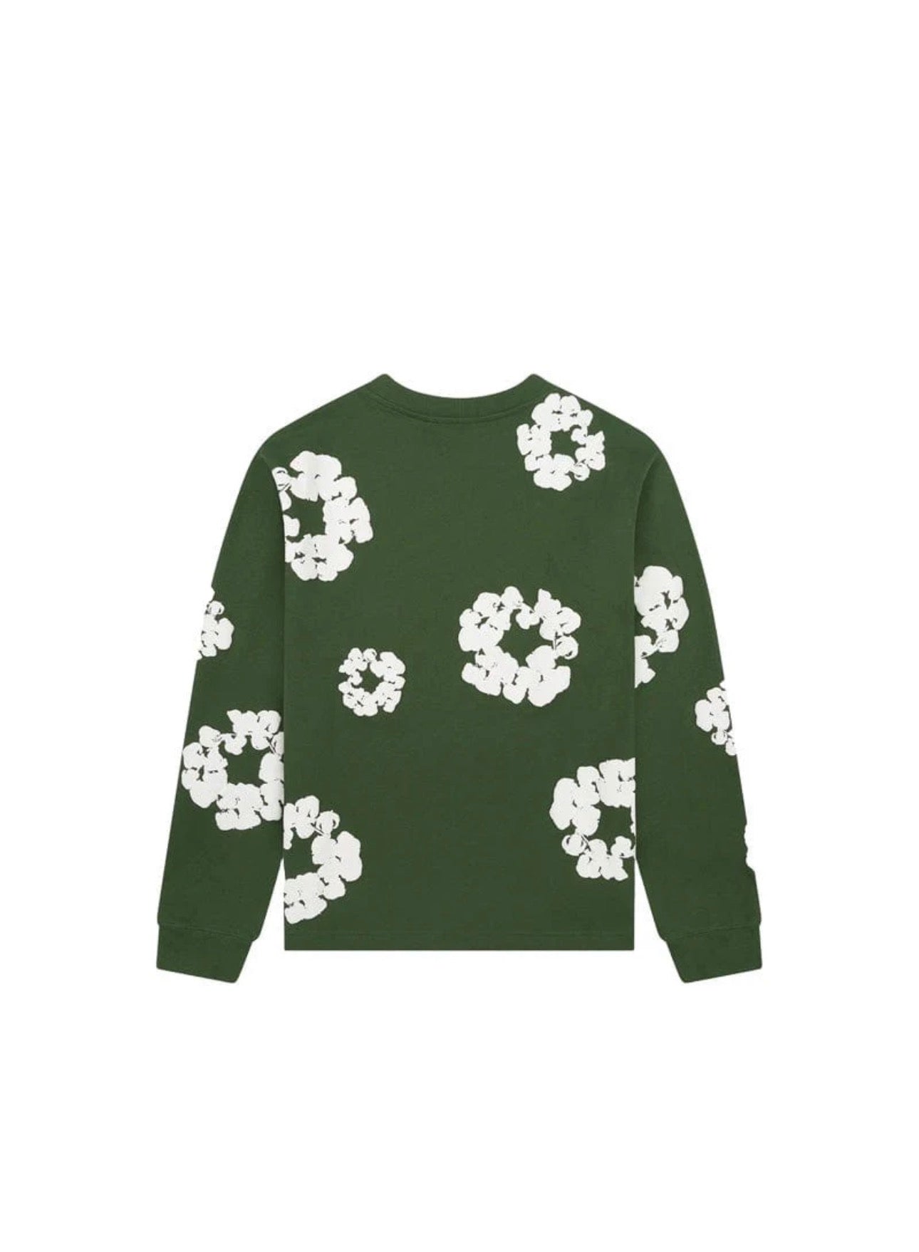 Denim Tears Long Sleeve Cotton Wreath T-shirt Green