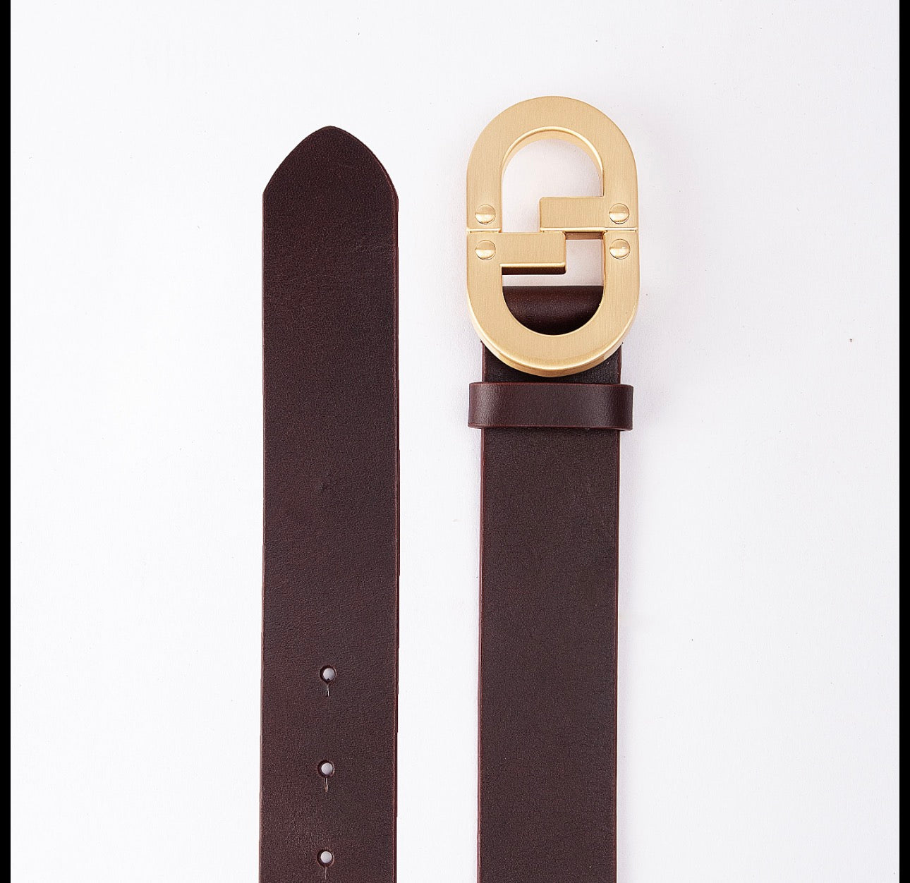 Crowned Gear Brown/Gold Belt