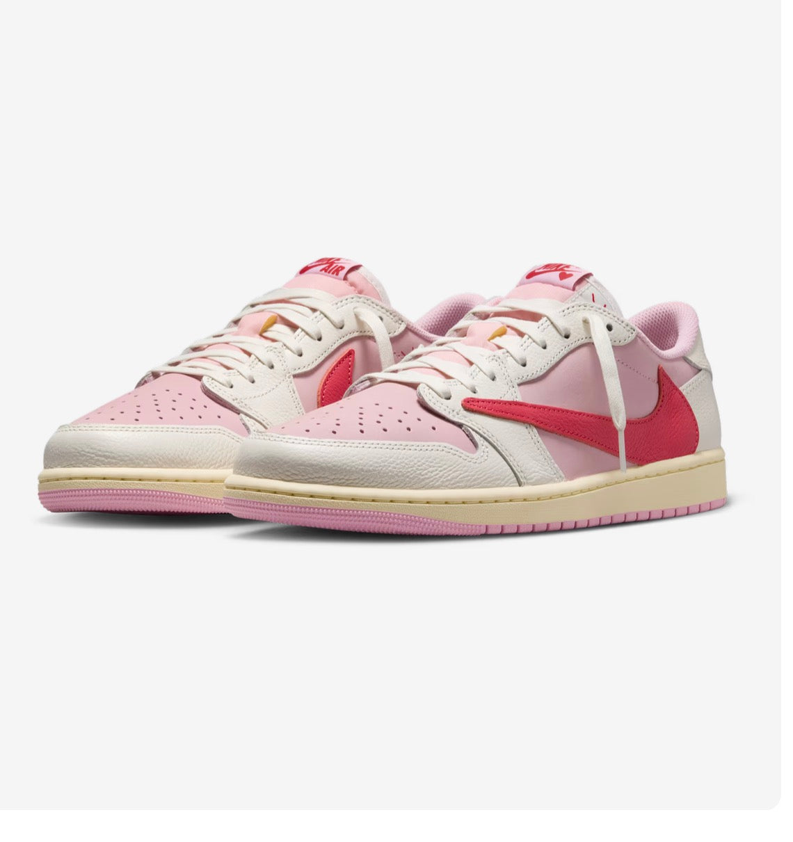 Air Jordan 1 Low x Travis Scott
Shy Pink and Tropical Pink