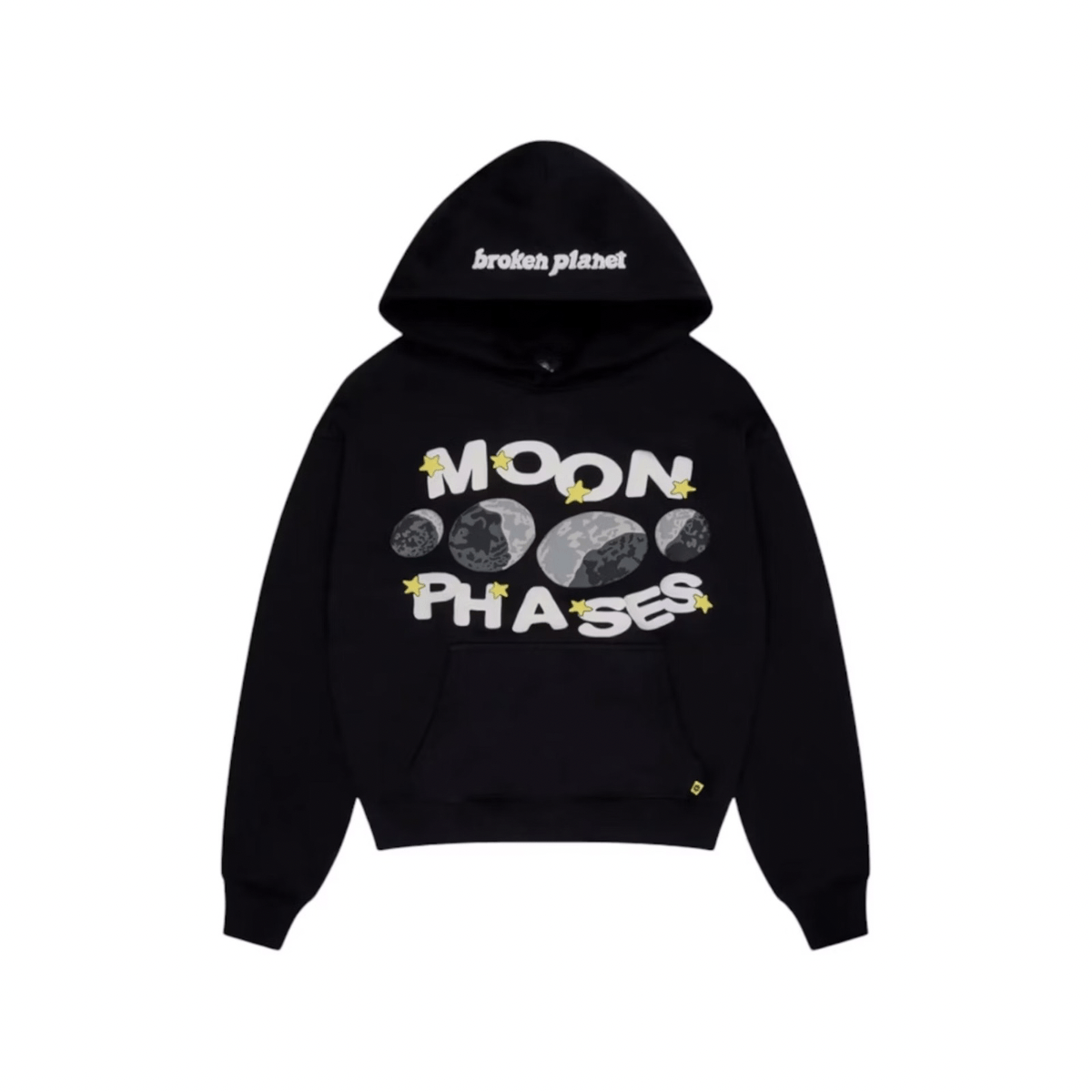 BROKEN PLANET MOON PHASES HOODIE"MIDNIGHT BLACK"