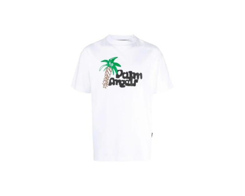 Palm Angels Short Sleeve "Sketchy" T-shirt White/ Black