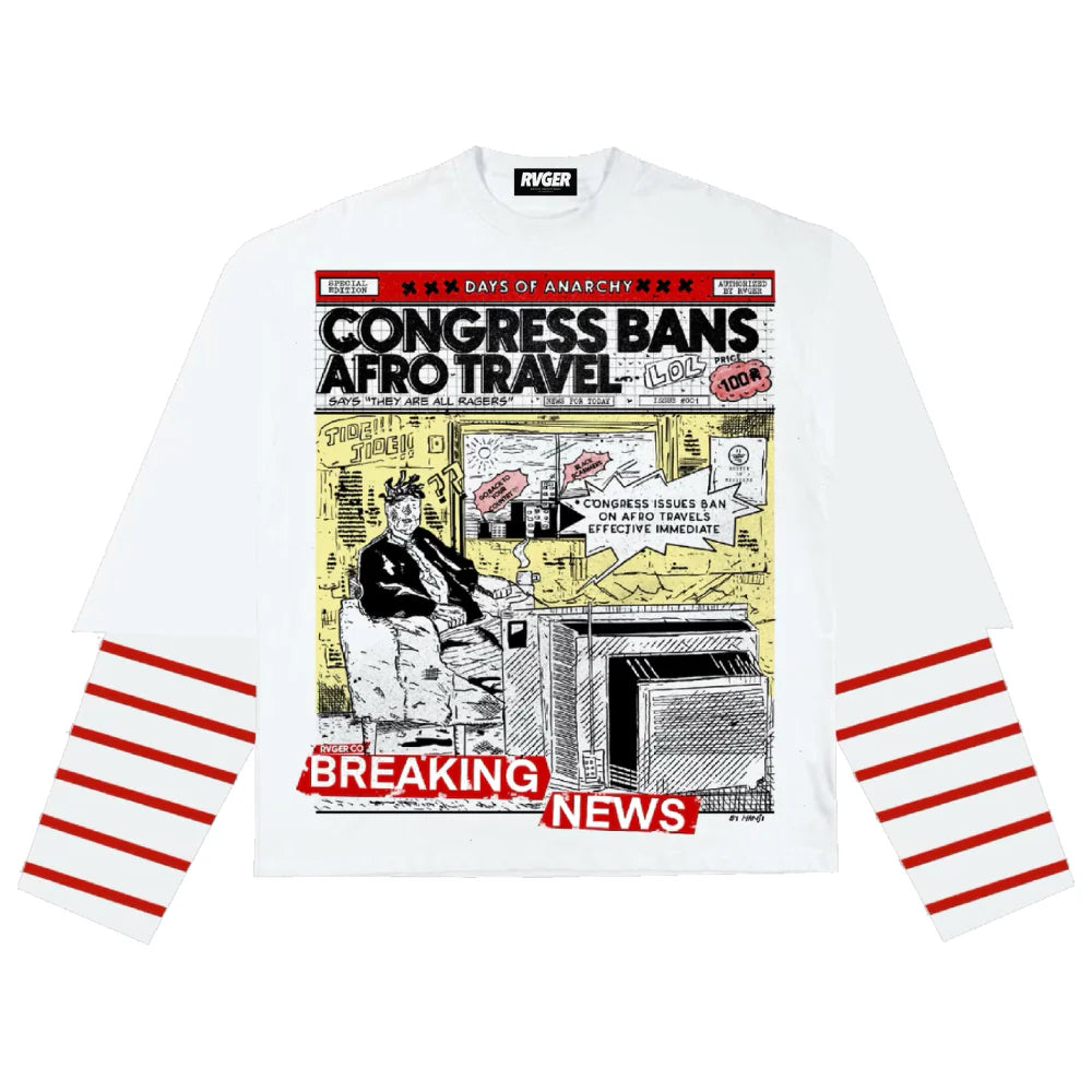 RVGER They Are All Ragers Double Layer T-Shirt 'Red'