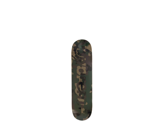 Supreme logo camo skate board